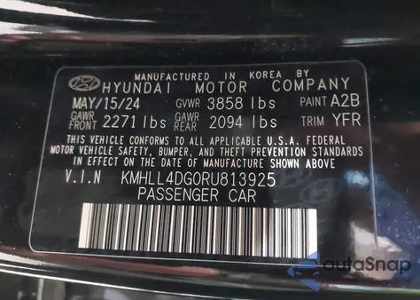 2024 Hyundai Elantra Se from USA, damaged, VIN KMHLL4DG0RU813925